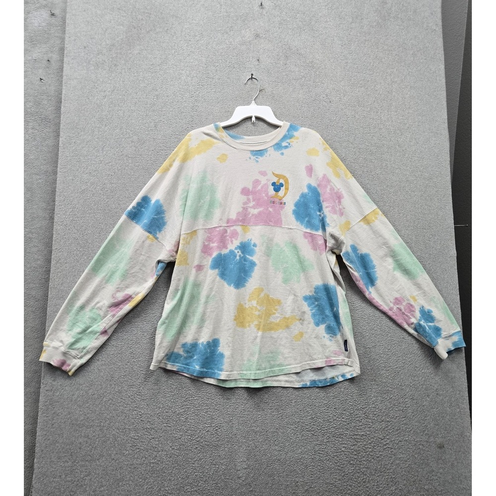 Disney Men Shirt 2XL White Tie Dye Spirit Jersey Unisex Adult Disneyland Resort